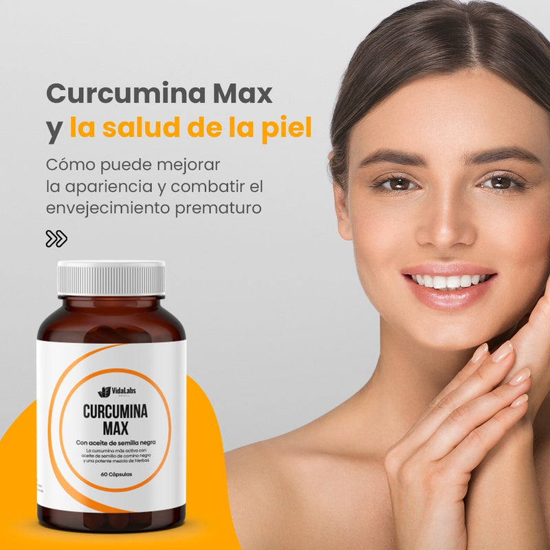 CURCUMINA MAX - ANTIOXIDANTE NATURAL EN CÁPSULAS