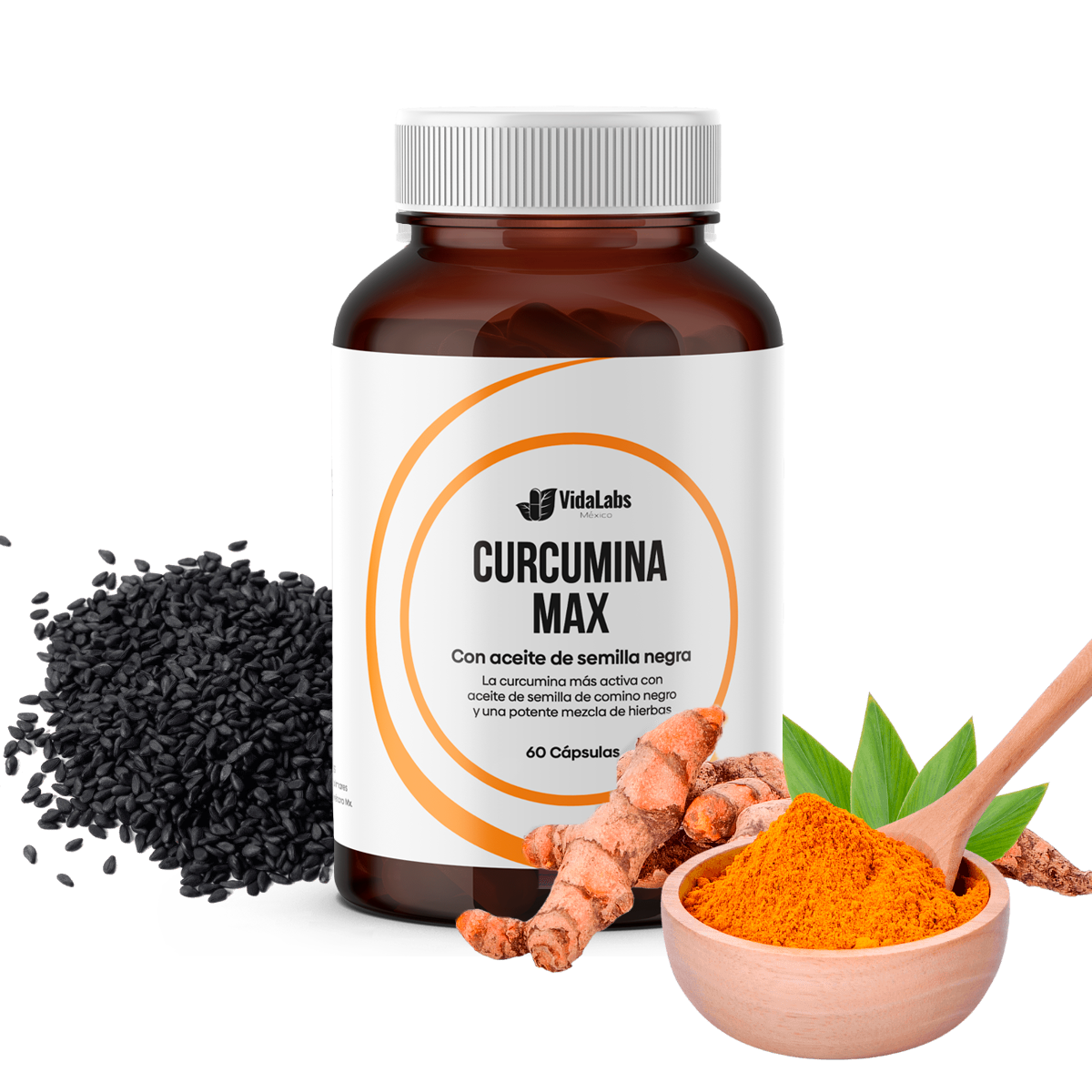 CURCUMINA MAX - ANTIOXIDANTE NATURAL EN CÁPSULAS
