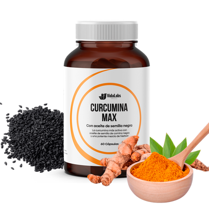 CURCUMINA MAX - ANTIOXIDANTE NATURAL EN CÁPSULAS