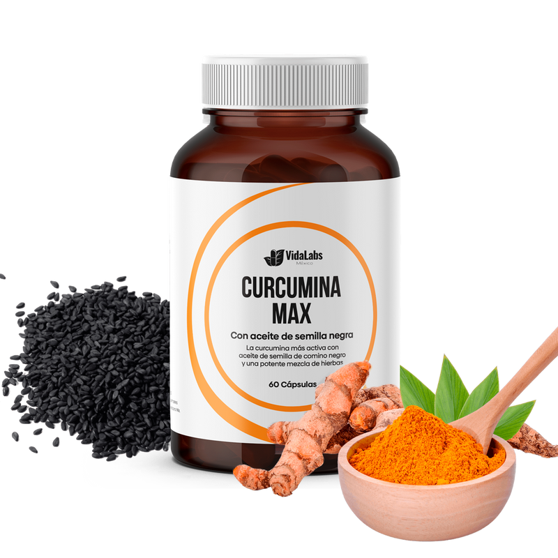 CURCUMINA MAX - ANTIOXIDANTE NATURAL EN CÁPSULAS